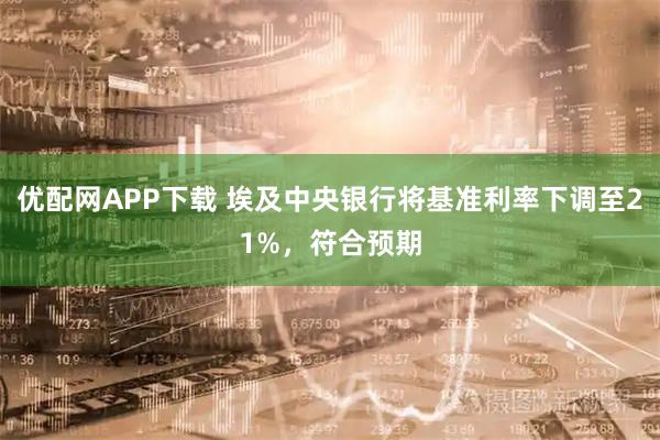 优配网APP下载 埃及中央银行将基准利率下调至21%，符合预期