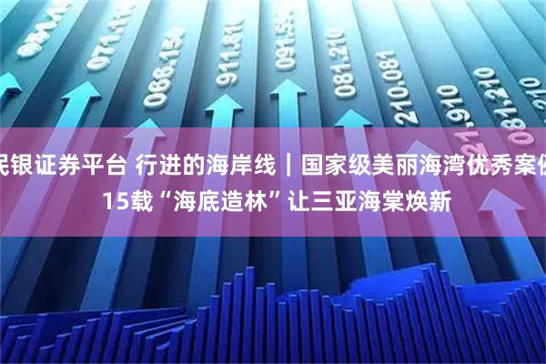 民银证券平台 行进的海岸线｜国家级美丽海湾优秀案例 15载“海底造林”让三亚海棠焕新